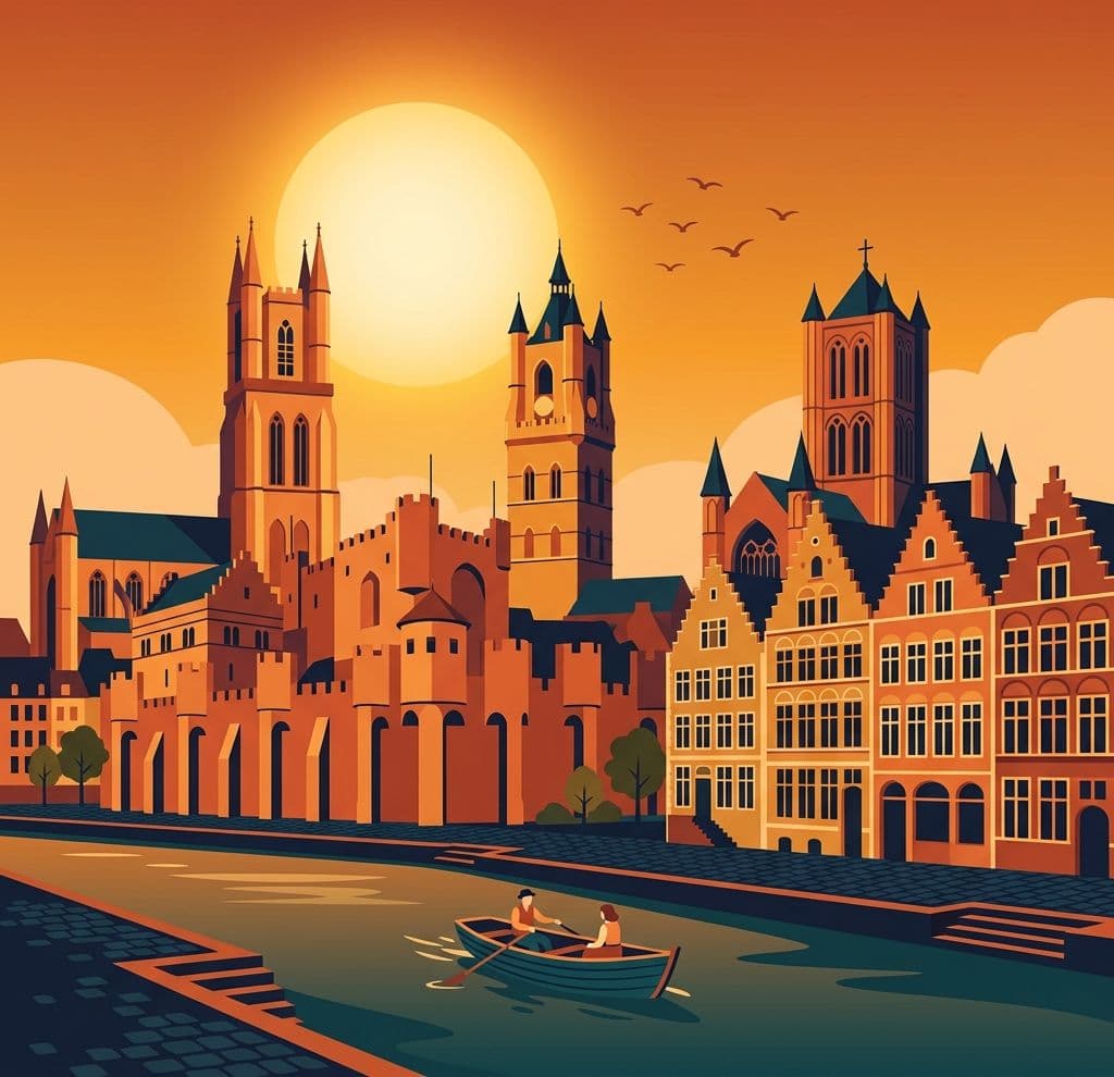 Hart van middeleeuws Gent
