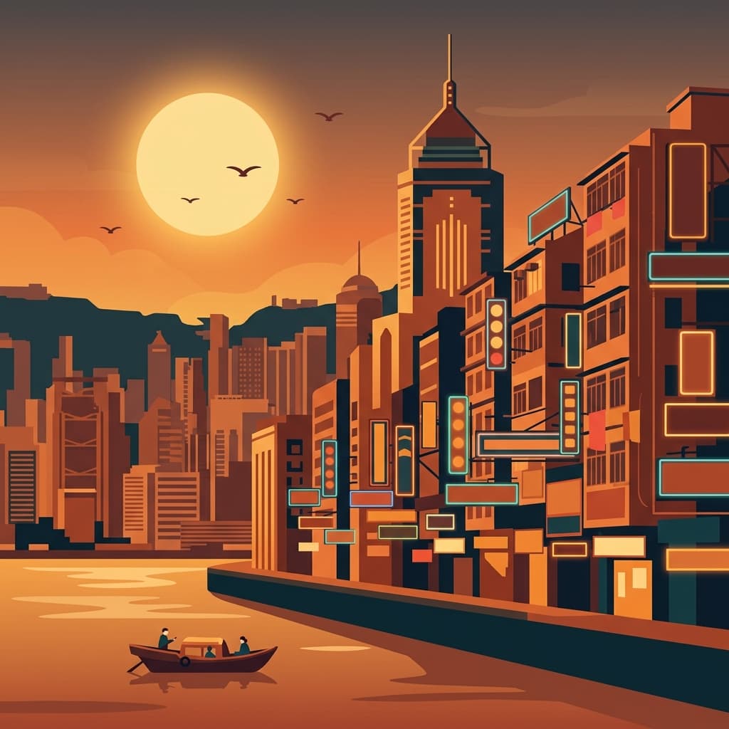 Hongkong Neon Nachten