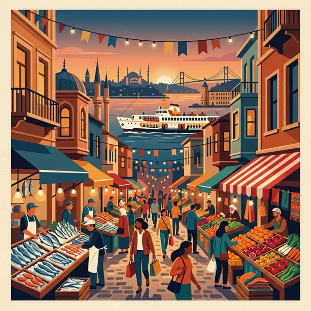 Istanbul Kadıköy Eet-route (Aziatische kant)