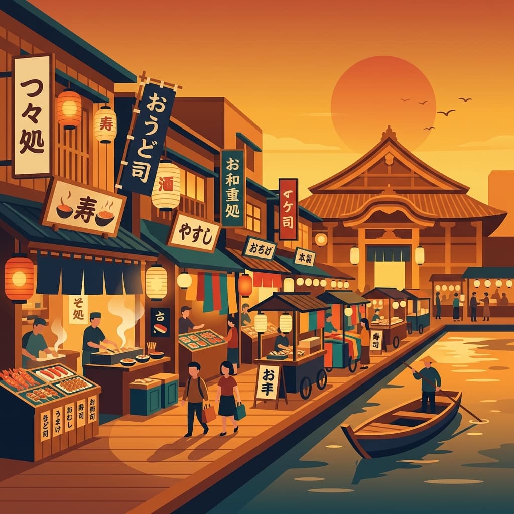 Tsukiji naar Shimbashi Food Walk